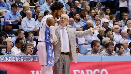 Roy Williams, Leaky Black University of North Carolina Basketball v MiamiDean E. Smith CenterChapel Hill, NCSaturday, January 25, 2020
