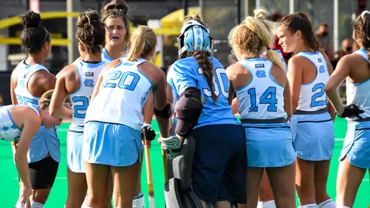 UNC at Louisville huddle -- Jared Anderson