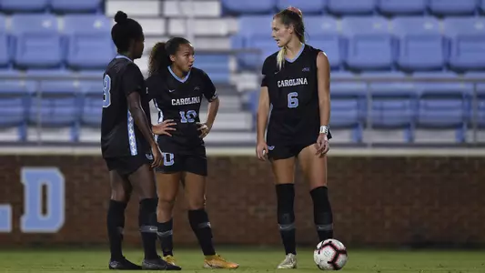 Rachel Jones, Taylor Otto, Brianna Pinto
University of North Carolina Women's Soccer v Duke
Dorrance Field
Chapel Hill, NC
Friday, October 23, 2020