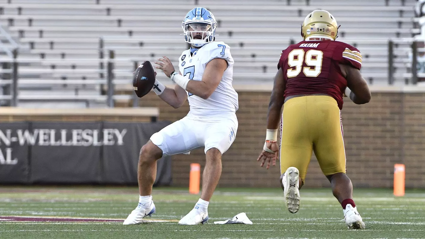 Sam Howell University of North Carolina Football v Boston CollegeAlumni StadiumChestnut Hill, MassachusettsSaturday, October 3, 2020