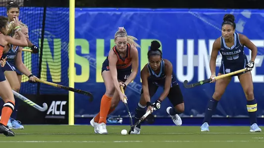 Kiersten Thomassey, Courtnie Williamson
University of North Carolina Field Hockey v Syracuse
ACC Championship
Karen Shelton Stadium
Chapel Hill, NC
Friday, October 6, 2020