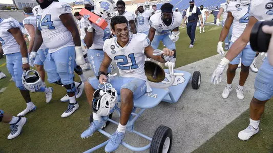 Victory Bell, Chazz Surratt
University of North Carolina Football v Duke
Wallace Wade Stadium
Durham, NC
Saturday, November 7, 2020