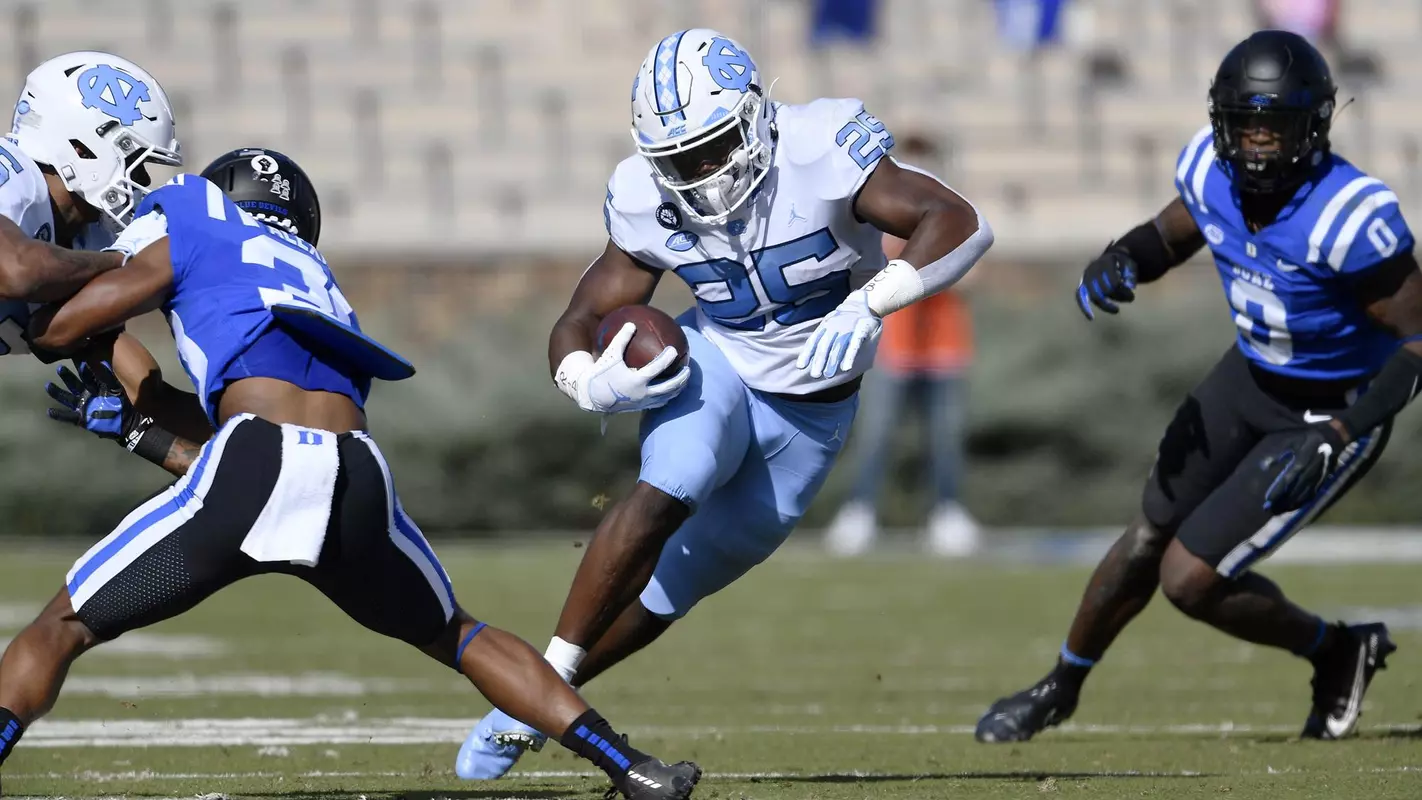 Javonte Williams University of North Carolina Football v DukeWallace Wade StadiumDurham, NCSaturday, November 7, 2020