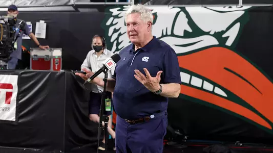 Mack Brown
University of North Carolina Football v Miami
Hard Rock Stadium
Miami Gardens, FL
Saturday, December 12, 2020