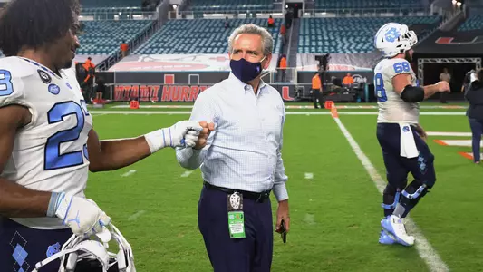 Bubba Cunningham
University of North Carolina Football v Miami
Hard Rock Stadium
Miami Gardens, FL
Saturday, December 12, 2020