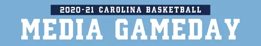 Carolina Basketball Media Gameday header 2020-21 graphic