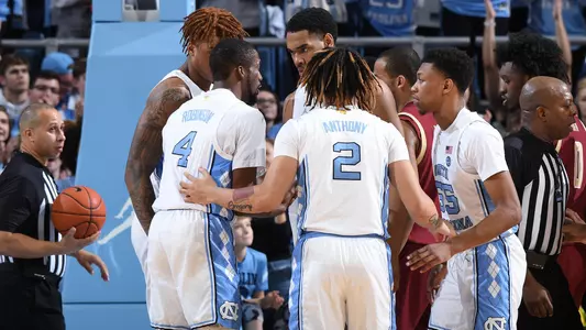 Armando Bacot, Brandon Robinson, Cole Anthony, Garrison Brooks, Christian Keeling
University of North Carolina Basketball v Boston College
Dean E. Smith Center
Chapel Hill, NC
Saturday, February 1, 2020