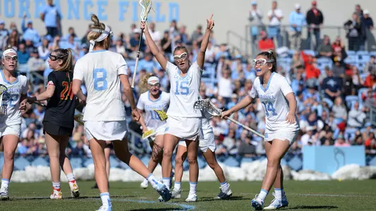 Scottie Rose Growney, celebration
University of North Carolina Women's Lacrosse v Maryland
UNC Lacrosse Soccer Stadium
Chapel Hill, NC
Saturday, February 22, 2020