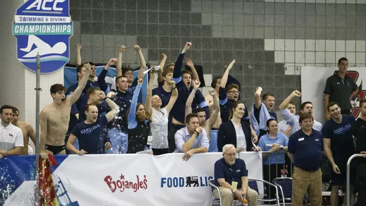 Men's swim team at ACC Championships