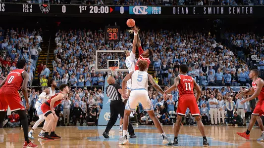 Garrison Brooks, tip off
University of North Carolina Basketball v North Carolina State University
Dean E. Smith Center
Chapel Hill, NC
Tuesday, February 25, 2020