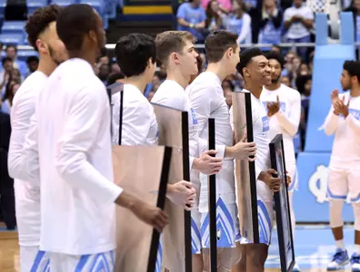 Brandon Robinson, Shea Rush, Robbie O'Han, Justin Pierce, Christian Keeling, Caleb Ellis
University of North Carolina Basketball v Wake Forest
Dean E. Smith Center
Chapel Hill, NC
Tuesday, March 3, 2020