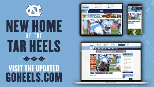 GoHeels.com redesign 2020 graphic