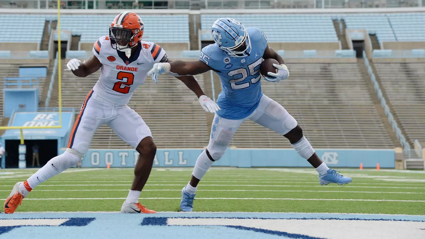 Javonte WilliamsUniversity of North Carolina Football v SyracuseKenan StadiumChapel Hill, NCSaturday, September 12, 2020