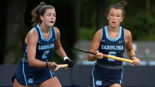 Meredith Sholder (left) and Bryn Boyland earned ACC Player of the Week honors.