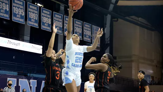 Deja Kelly
University of North Carolina Women's Basketball v Miami
Carmichael Arena
Chapel Hill, NC
Sunday, January 10, 2021