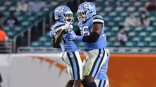 Tony Grimes, Tomari Fox 
University of North Carolina Football v Texas A&M
Orange Bowl
Hard Rock Stadium
Miami Gardens, FL
Saturday, January 2, 2021