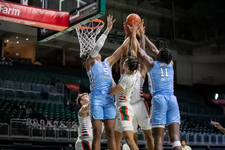 Day'Ron Sharpe, Garrison Brooks at Miami