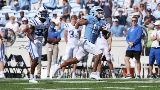 Josh Downs
University of North Carolina Football v Duke
Kenan Stadium
Chapel Hill, NC
Saturday, October 2, 2021