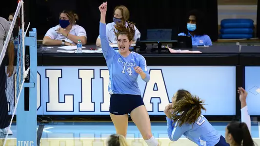 Kaya Merkler 
University of North Carolina Volleyball v North Carolina State
Carmichael Arena 
Chapel Hill, NC 
Wednesday, October 20, 2021