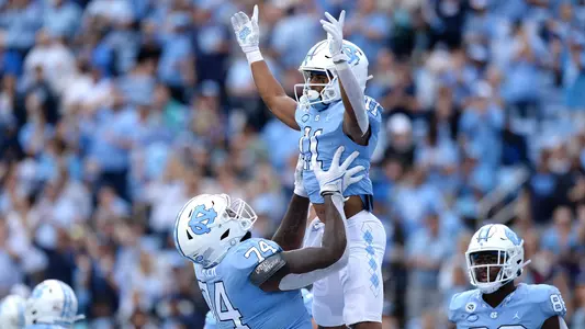 Josh Downs, Jordan Tucker
University of North Carolina Football v Florida State
Kenan Stadium
Chapel Hill, NC
Saturday, October 9, 2021