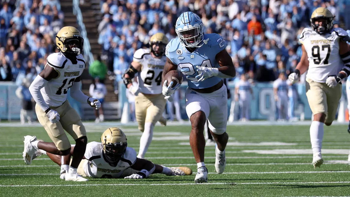 British Brooks University of North Carolina Football v WoffordKenan StadiumChapel Hill, NCSaturday, November 20, 2021