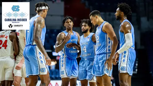 Carolina Insider basketball huddle 2021-22