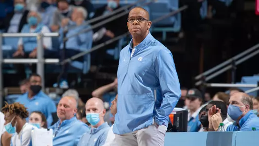 Hubert Davis
University of North Carolina Basketball v Loyola
Dean E. Smith Center
Chapel Hill, NC
Tuesday, November 9, 2021