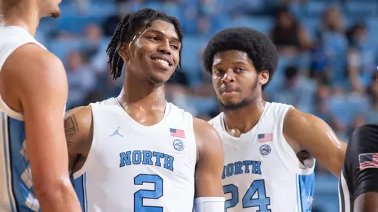 Caleb Love and Kerwin Walton
University of North Carolina Basketball v Loyola
Dean E. Smith Center
Chapel Hill, NC
Tuesday, November 9, 2021