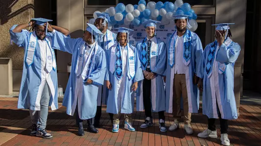 Jordan Tucker, Joshua Ezeudu, Marcus McKethan, Trey Morrison, Beau Corrales, Kyler McMichael, Jahlil Taylor2021 December graduatesUniversity of North Carolina Ernie Williamson Athletics CenterChapel Hill, NC Sunday, December 12, 2021