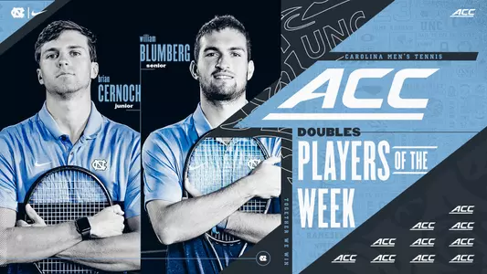 Brian Cernoch William Blumberg ACC Doubles Team of Week graphic