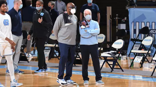 Steve Robinson, Roy Williams
University of North Carolina Basketball v Northeastern
Dean E. Smith Center
Chapel Hill, NC
Wednesday, February 17, 2021