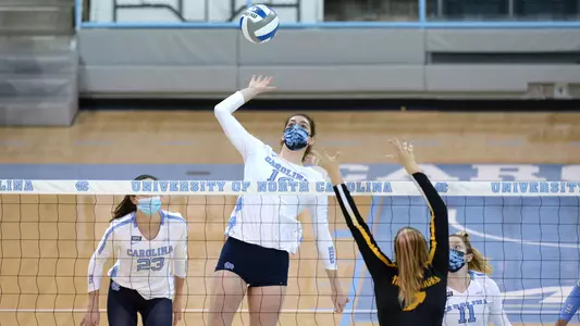 Kaya Merkler  
University of North Carolina Volleyball v Appalachian State
Carmichael Arena 
Chapel Hill, NC 
Thursday, February 28, 2021