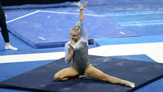 Lily Deanfloor exercise University of North Carolina Gymnastics v William & MaryCarmichael ArenaChapel Hill, NCSaturday, March 13, 2021