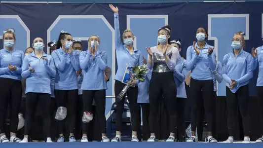 Lily Deansenior nightUniversity of North Carolina Gymnastics v William & MaryCarmichael ArenaChapel Hill, NCSaturday, March 13, 2021