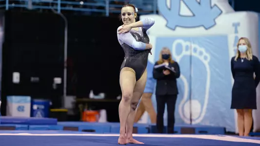 Julianna Weil
floor exercise
University of North Carolina Gymnastics v William & Mary
Carmichael Arena
Chapel Hill, NC
Saturday, March 13, 2021