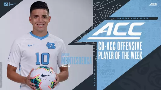 Montesdeoca co-ACC Player of the Week graphic