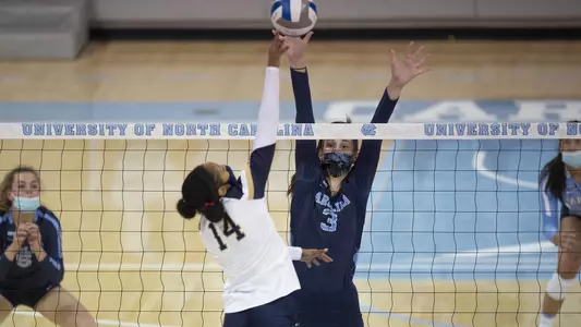 Aristea Tontai 
University of North Carolina Volleyball v Notre Dame
Carmichael Arena 
Chapel Hill, NC 
Sunday, March 21, 2021