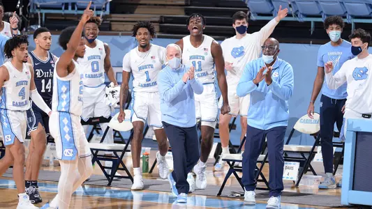 Roy Williams, bench
University of North Carolina Basketball v Duke
Dean E. Smith Center
Chapel Hill, NC
Saturday, March 6, 2021