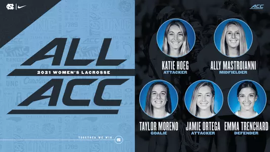 2021 women's lacrosse All-ACC first-team graphic