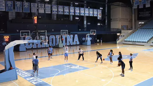 WBB practice
University of North Carolina Women's Basketball
practice
Carmichael Arena
Chapel Hill, NC
Thursday, June 10, 2021