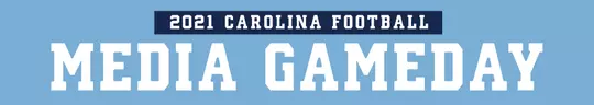 Carolina Football Media Gameday 2021 graphic