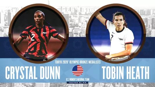 Tokyo 2020 Women's Soccer Medal Graphic