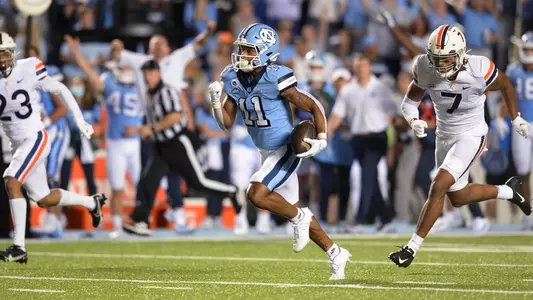 Josh Downs
University of North Carolina Football v Virginia
Kenan Stadium
Chapel Hill, NC
Saturday, September 18, 2021