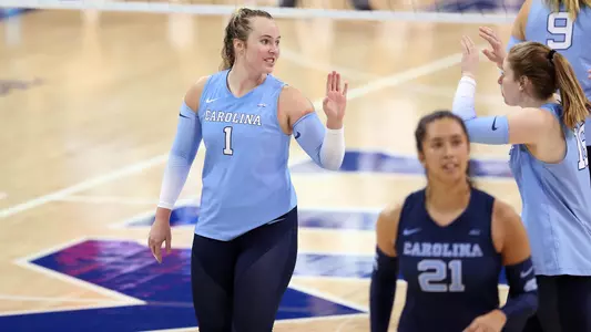 Meghan Neelon 
August 28, 2021: UNC vs SMU Volleyball.  Photo by Vladimir Cherry