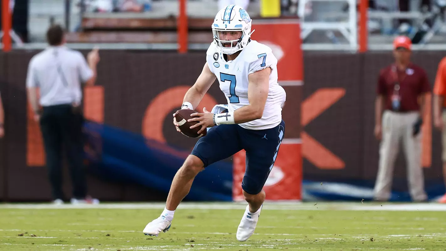 Sam Howell University of North Carolina Football v Virginia TechLane StadiumBlacksburg, VAFriday, September 3, 2021