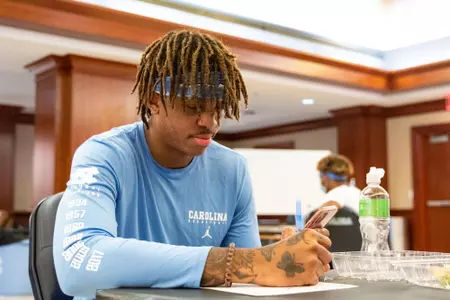 Armando Bacot in classroom