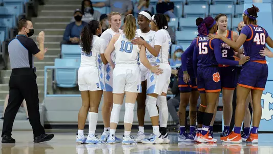 huddle
University of North Carolina Women's Basketball v Clemson
Carmichael Arena
Chapel Hill, NC
Sunday, January 2, 2022