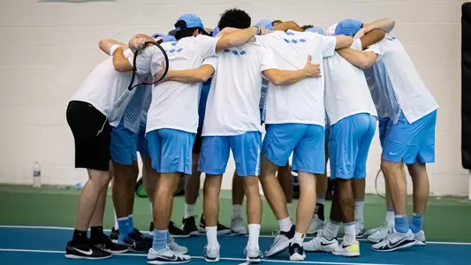 UNC Men’s Tennis HuddleUniversity of North Carolina Men’s Tennis v Ohio StateCone-Kenfield Tennis CenterChapel Hill, NCSunday, January 30, 2022