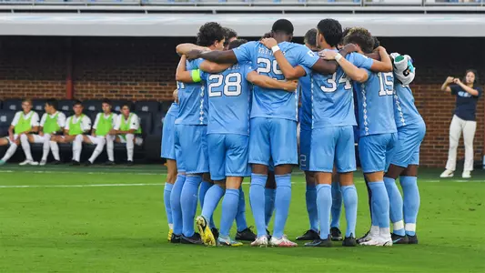 Men's Soccer Huddle