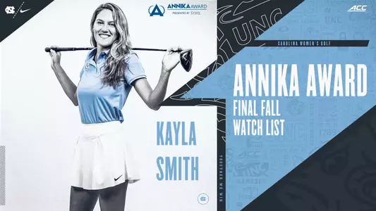 Kayla Smith ANNIKA Award Fall List